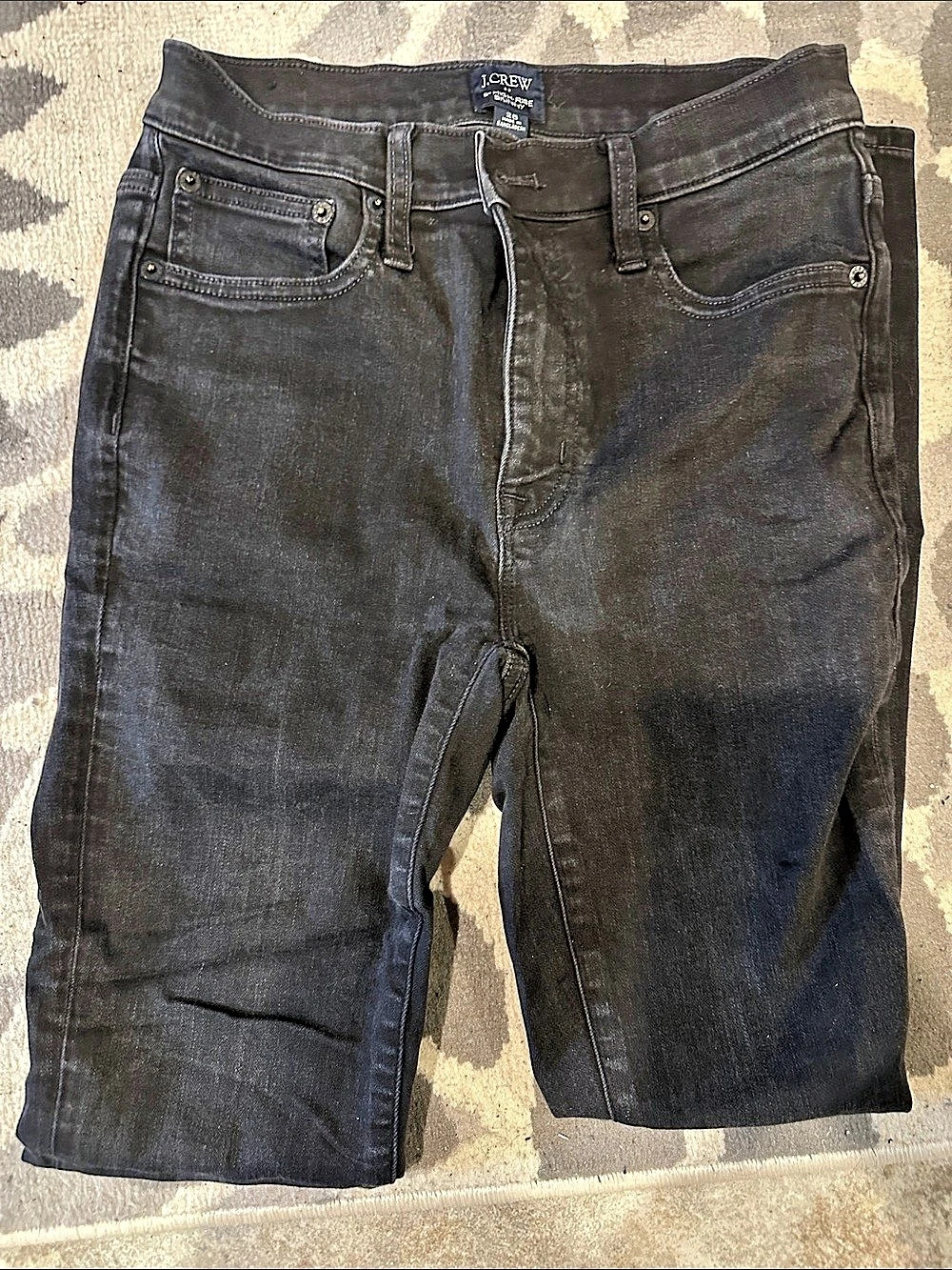J.Crew 9" High-Rise Skinny Jean Waist 26 Black